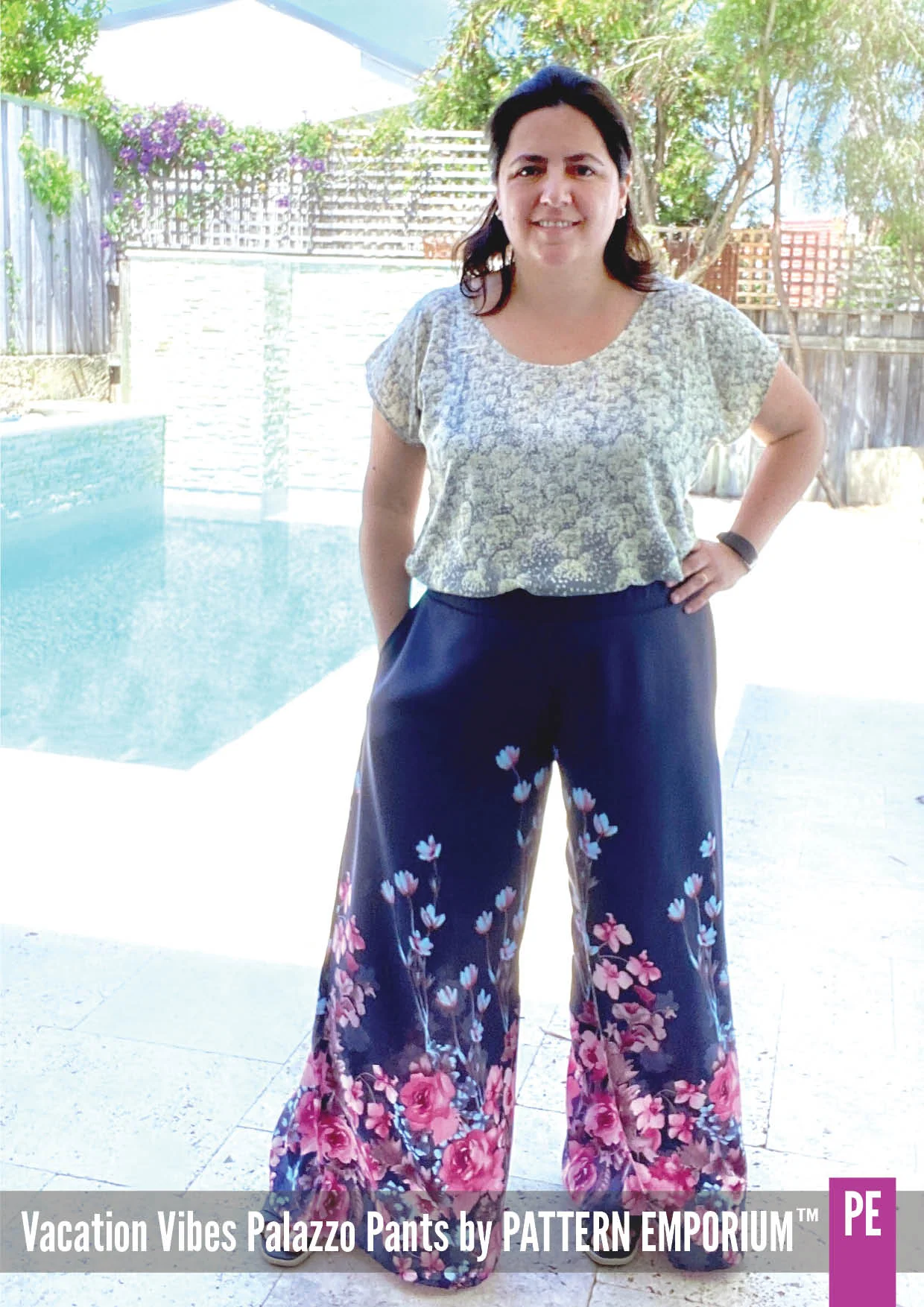 Vacation Vibes | Palazzo Pants PDF Sewing Pattern - Image 51