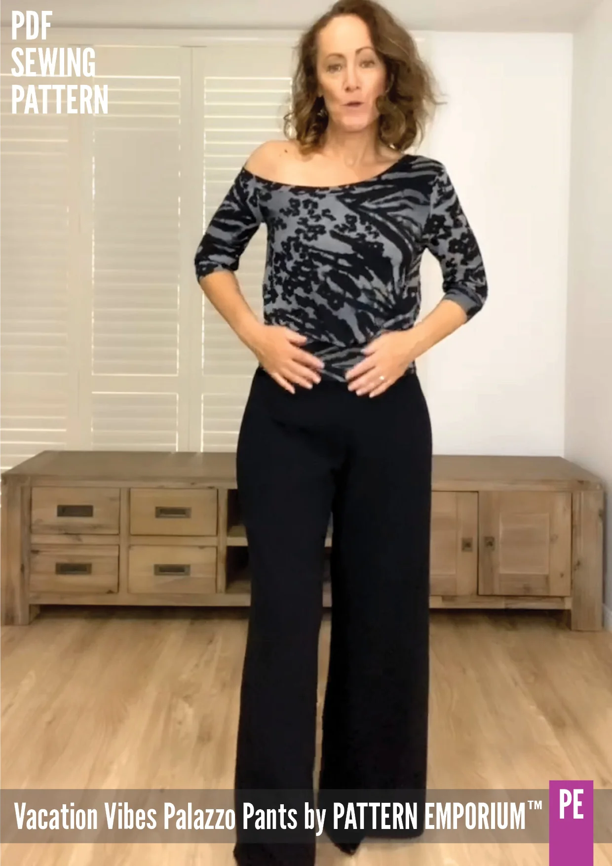 Vacation Vibes | Palazzo Pants PDF Sewing Pattern - Image 82