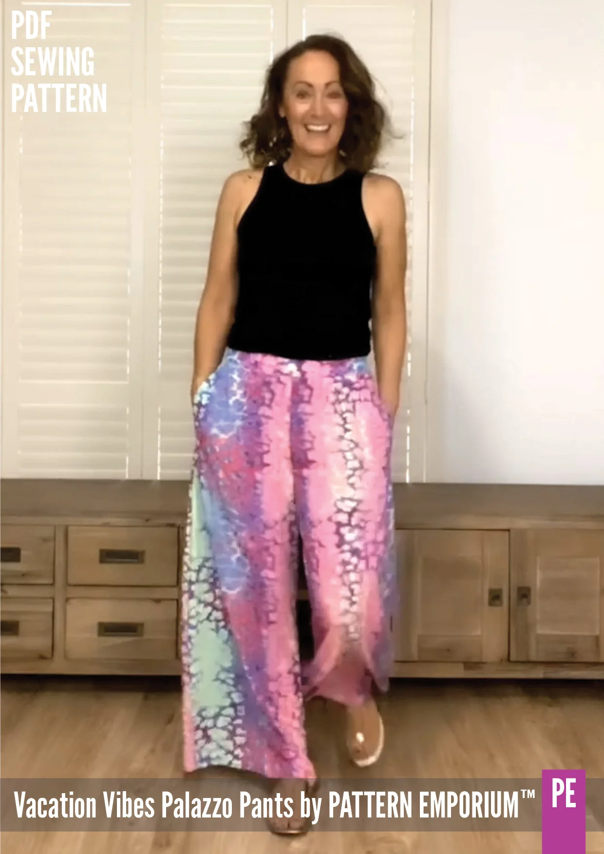 Vacation Vibes | Palazzo Pants PDF Sewing Pattern - Image 84