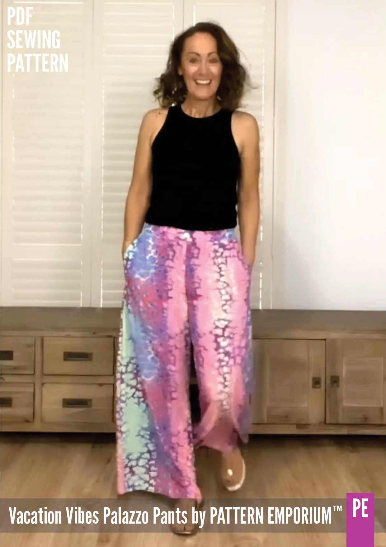 Vacation Vibes | Palazzo Pants PDF Sewing Pattern - Image 96