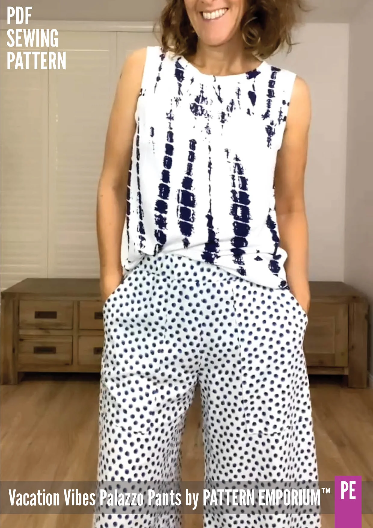 Vacation Vibes | Palazzo Pants PDF Sewing Pattern - Image 98