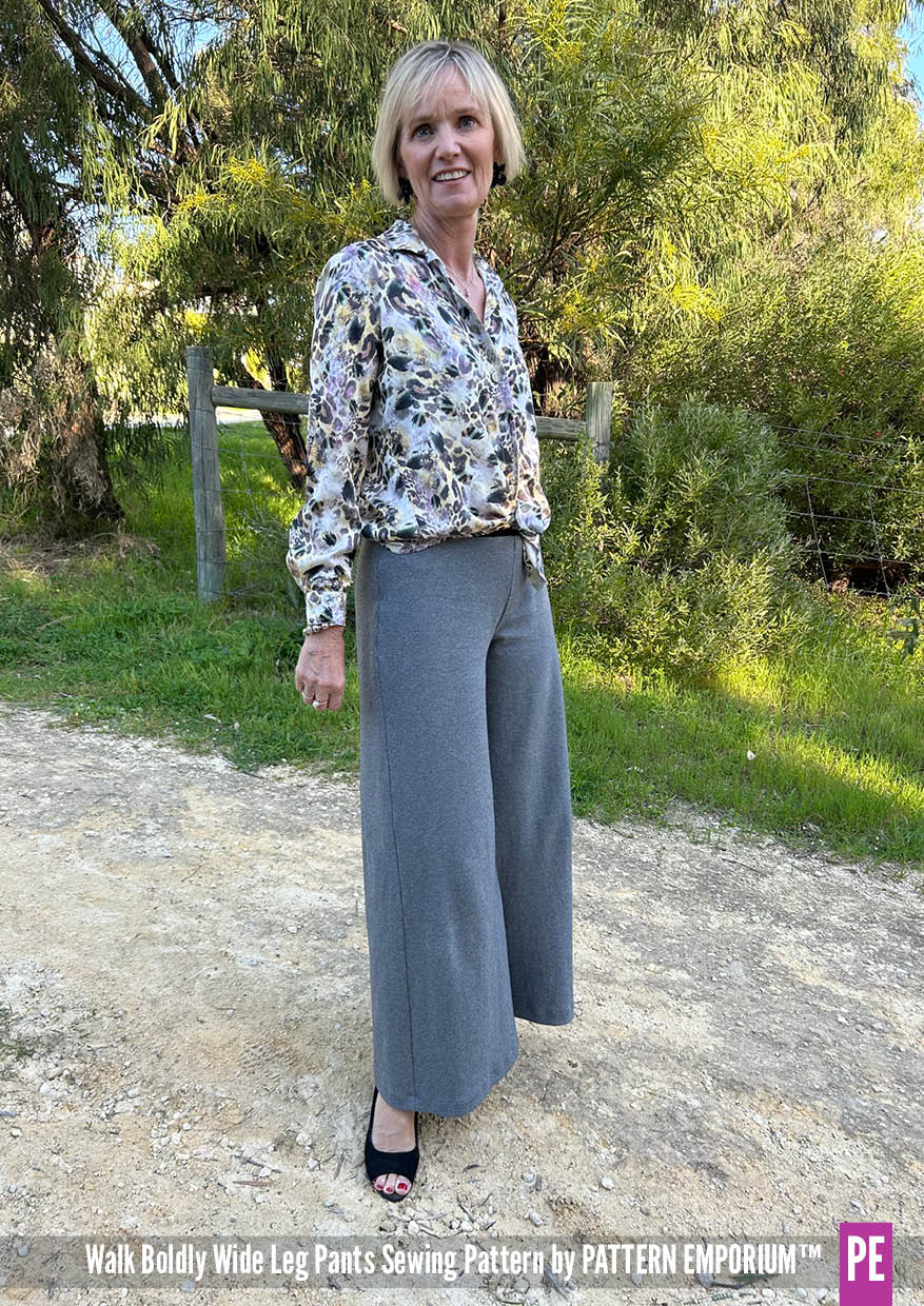 Walk Boldly | Wide Leg Pants PDF Sewing Pattern - Image 107