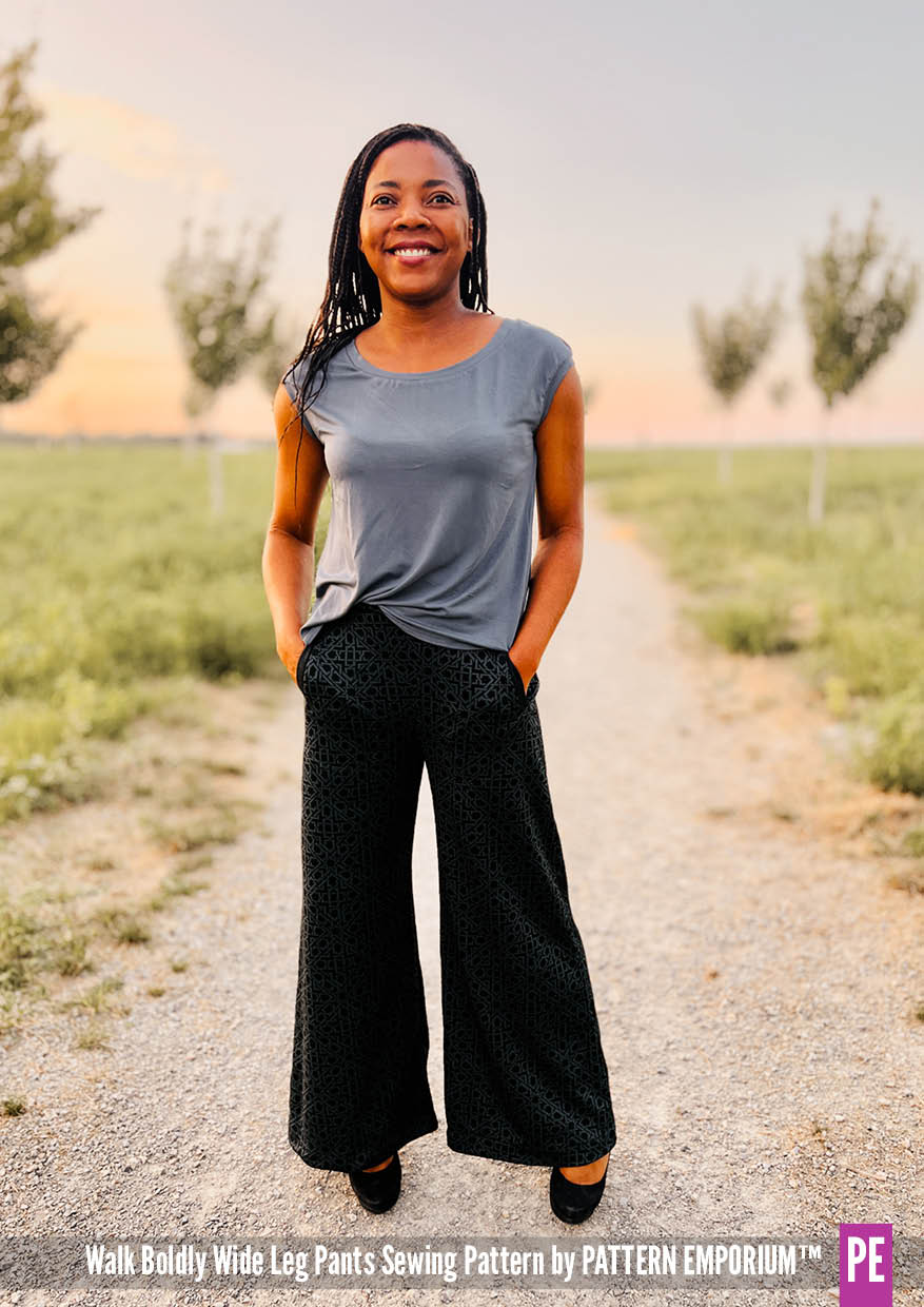 Walk Boldly | Wide Leg Pants PDF Sewing Pattern - Image 23