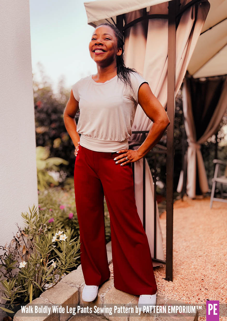 Walk Boldly | Wide Leg Pants PDF Sewing Pattern - Image 25