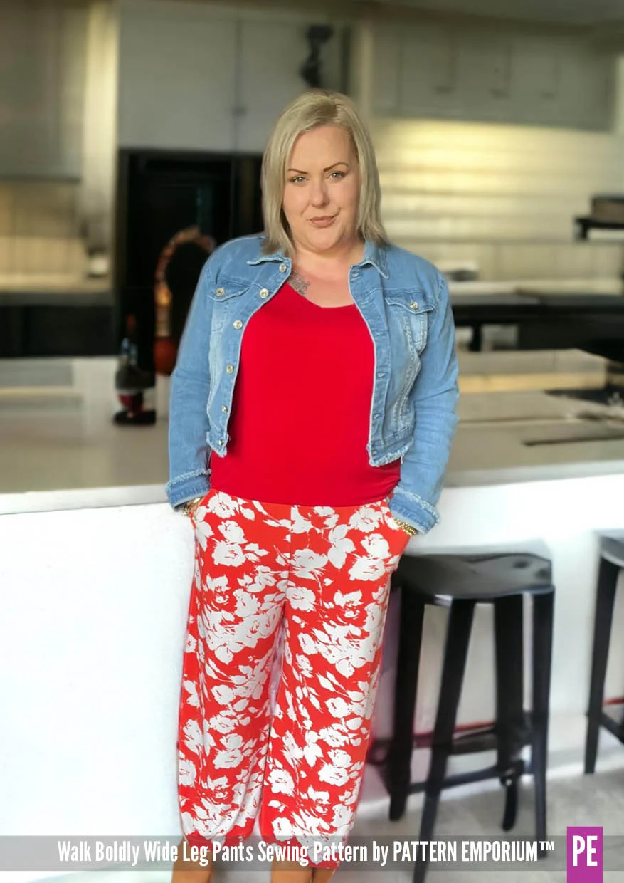 Walk Boldly | Wide Leg Pants PDF Sewing Pattern - Image 88
