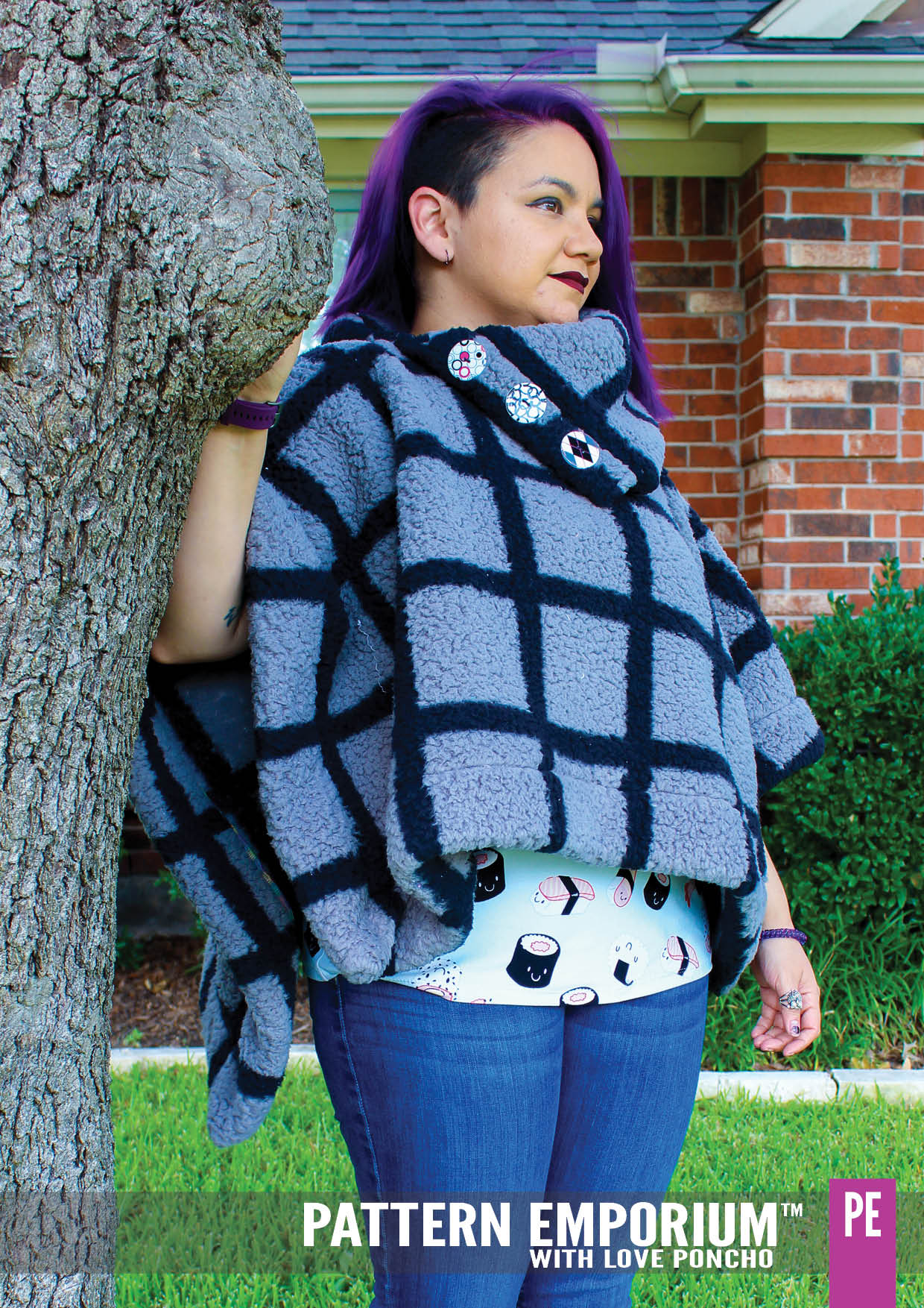 With Love | Poncho PDF Sewing Pattern - Image 44