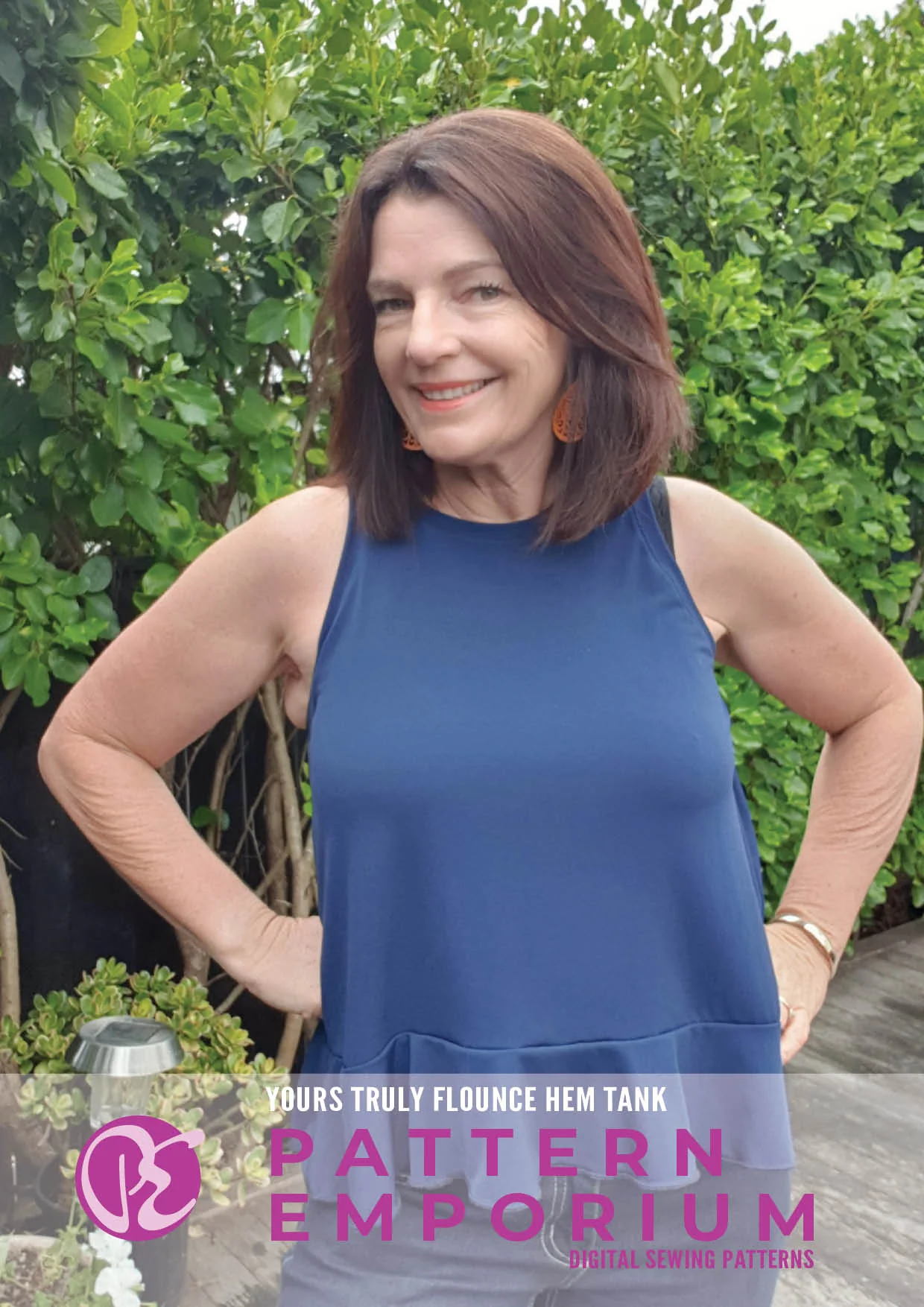 Yours Truly | Flounce Hem Tank PDF Sewing Pattern - Image 44