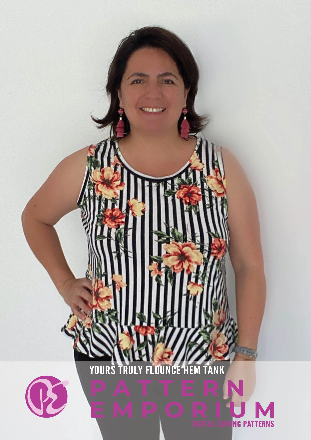 Yours Truly | Flounce Hem Tank PDF Sewing Pattern - Image 53