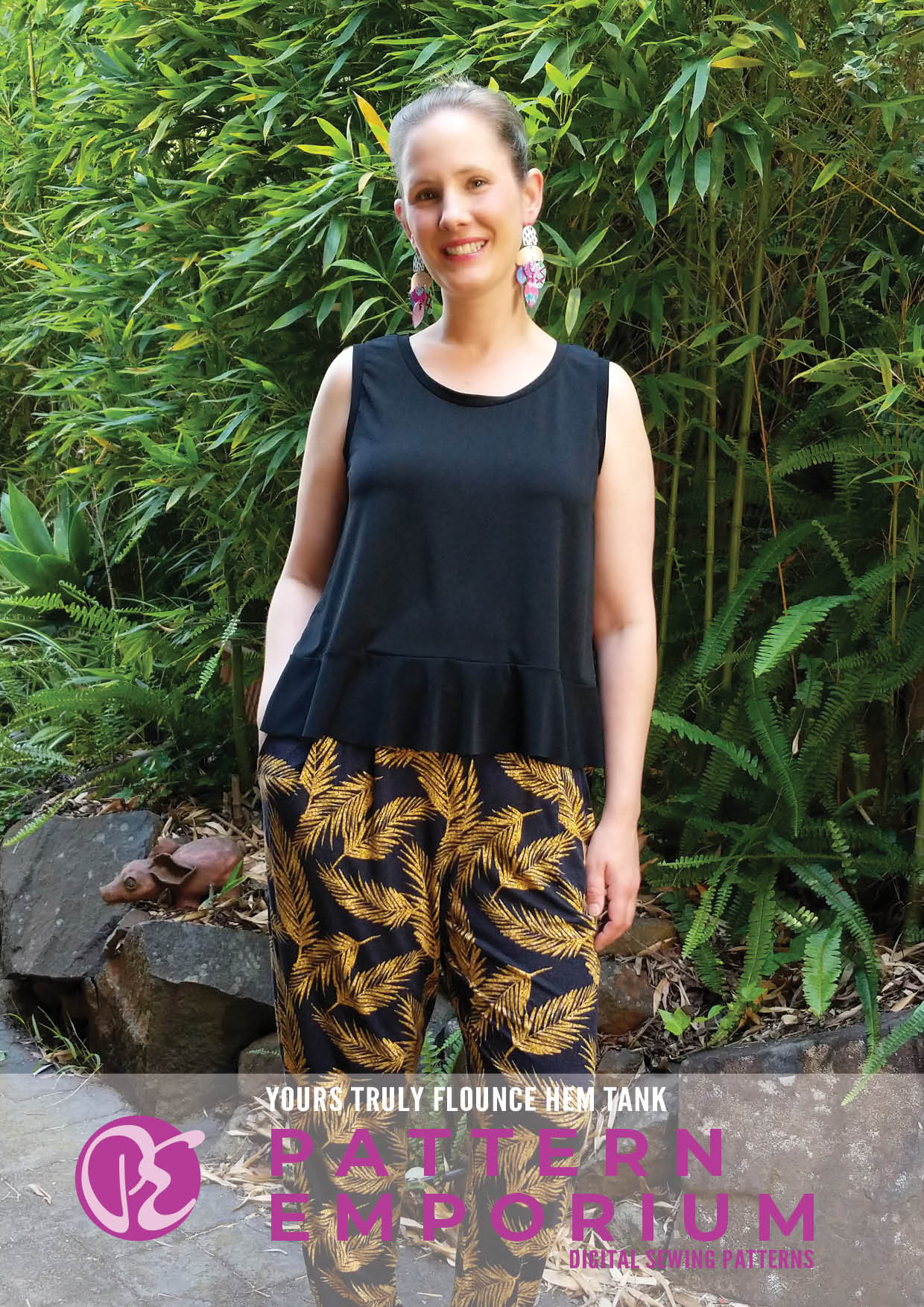 Yours Truly | Flounce Hem Tank PDF Sewing Pattern - Image 68