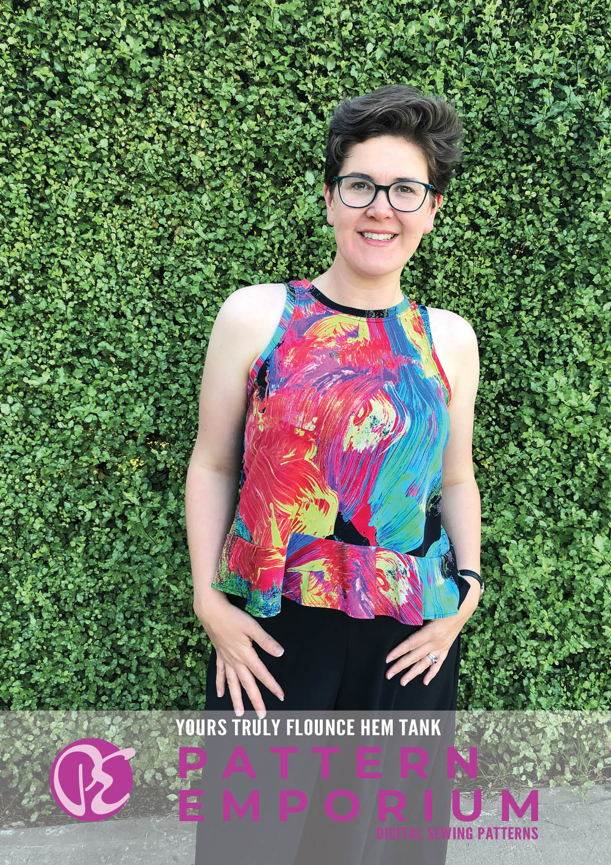 Yours Truly | Flounce Hem Tank PDF Sewing Pattern - Image 76